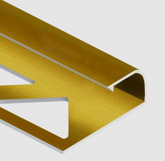 Профиль для плитки С-образный алюминий 8 мм PV13-04 золото матовое 2,7 м