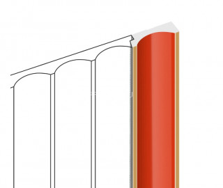 Финишный молдинг HiWood LF139B OR3G красный 12х34 мм 2,7 м Финишный молдинг HiWood LF139B OR3G красный 12х34 мм 2,7 м