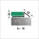 Наружный профиль из нержавеющей стали со скосом для плитки 12 мм FFS 12 P полированная сталь 270 см