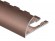 Профиль С-образный гибкий алюминий для плитки 10 мм PV11-14 eco розовый матовый 2,7 м