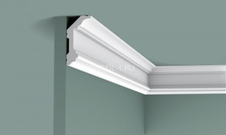 Потолочный плинтус Orac Decor Purotouch C321 белый полиуретан 99х50 мм 2м