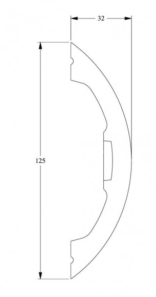 Молдинг Orac Decor Purotouch P3070 белый полиуретан 125х32 мм 2м Молдинг Orac Decor Purotouch P3070 белый полиуретан 125х32 мм 2м