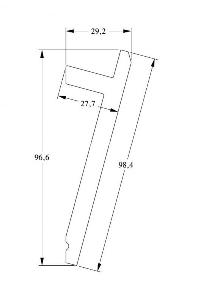 Потолочный плинтус для скрытого освещения Orac Decor Duropolymer SX179 белый полистирол 97х29 мм 2м