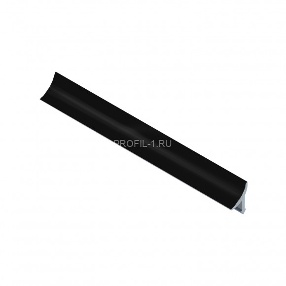 Алюминиевый профиль для плитки внутренний универсальный 12мм NEEXY PV30-18-MBL черный матовый 2.7м