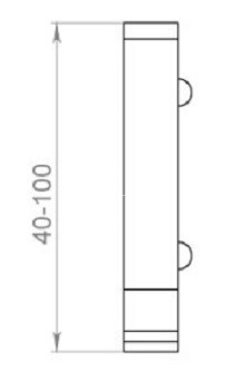 Заглушка для плинтуса 80 мм черная