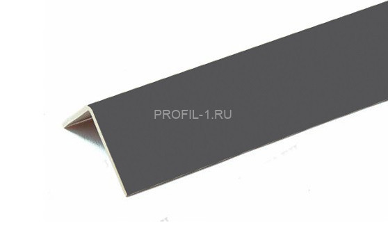 Пластиковый уголок 30х30 Cezar 174 Антрацит 2,75 м (25 штук)