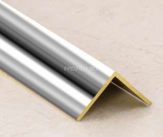 Декоративный уголок латунный 20х20 мм ЛПН-20х20 хром полированный 2,7 м Декоративный уголок латунный 20х20 мм ЛПН-20х20 хром полированный 2,7 м