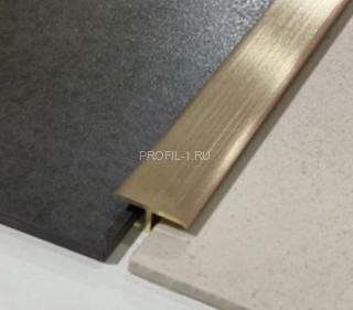 Т-профиль латунь 26 мм Progress Profiles PCROS 269 шлифованный 2,7 м