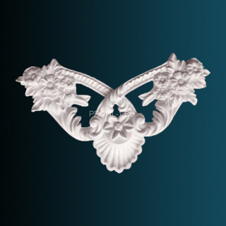 Декоративный орнамент Перфект G2193 белый 292х490х42 мм