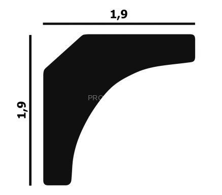 Потолочный плинтус Перфект Плюс P26 19 мм 200 см