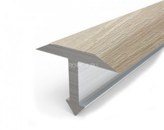 Алюминиевый профиль Т-образный 14 мм Т-14 Л Дуб жемчужный 2,7 м (упаковка 10 штук)