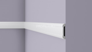 Молдинг NMC Wallstyl WL5 белый полистирол 15х85 мм 2м Молдинг NMC Wallstyl WL5 белый полистирол 15х85 мм 2м