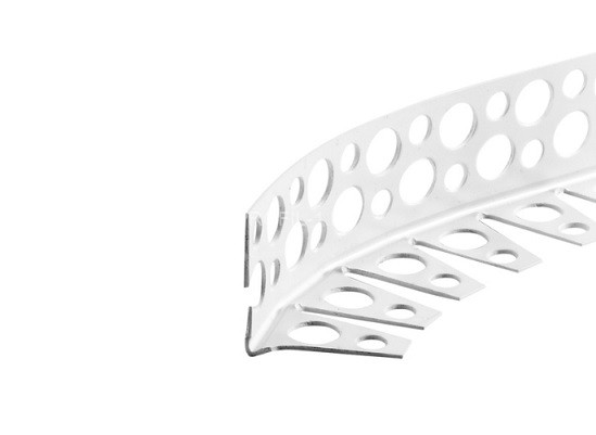 Штукатурный арочный профиль ПВХ Cezar Эко 25х25 мм белый 3 м