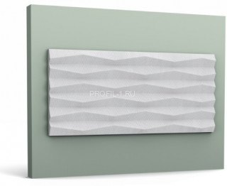 Декоративная стеновая панель 3D Orac Decor W112 белая полиуретан 250х20 мм 2м