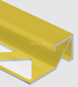 Профиль для плитки внешний Квадрат 14х14 мм алюминий PV72-04 золото матовое 2,7 м Профиль для плитки внешний Квадрат 14х14 мм алюминий PV72-04 золото матовое 2,7 м
