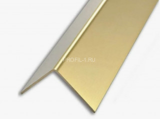 Защитный алюминиевый уголок 30х30 мм Евротрим 0344.00 анодированный золото 3 м Защитный алюминиевый уголок 30х30 мм Евротрим 0344.00 анодированный золото 3 м