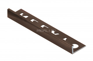 L-профиль алюминиевый 10 мм NEEXY PV02-10 MB коричневый матовый 2.7 м