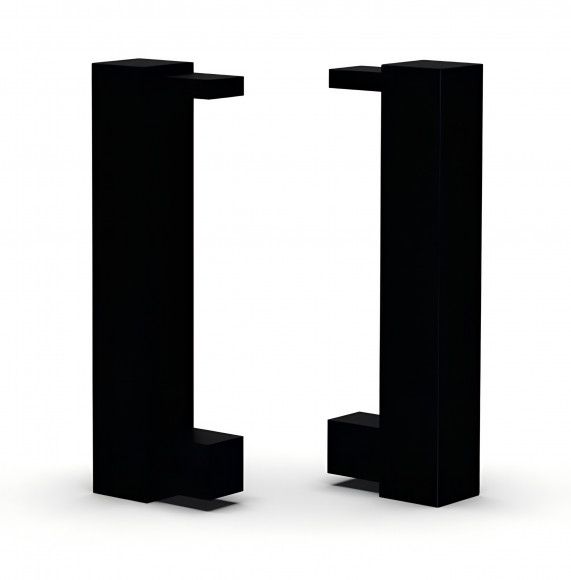 Комплект заглушек для напольного плинтуса 100 мм Диал 9141з черный (пара левая+правая)