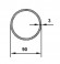 Алюминиевая труба 90х3 мм 3 м