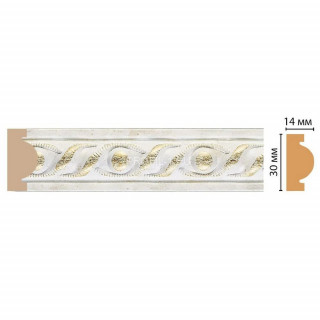Молдинг DECOMASTER 157-40 (30x13x2400) цвет Белый Молдинг DECOMASTER 157-40 (30x13x2400) цвет Белый