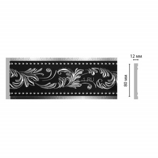 Молдинг DECOMASTER 150-63 (80x12x2400) цвет Серебро Молдинг DECOMASTER 150-63 (80x12x2400) цвет Серебро