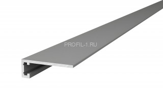Алюминиевый микроплинтус Диал МП-6 серебро 3 м