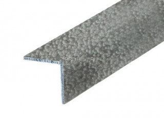 Алюминиевый уголок 15х15 мм равнополочный КР Серый мрамор 2,7 м (упаковка 10 штук)