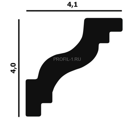 Потолочный плинтус Перфект Плюс P28 40 мм 200 см
