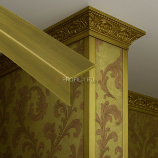 Латунный уголок 10х10 мм антик 270 см Латунный уголок 10х10 мм антик 270 см