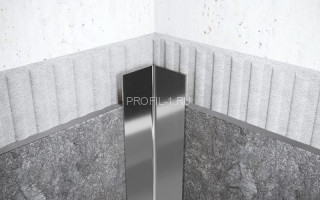 Уголок из нержавеющей стали равнополочный внутренний 90х90 мм FLV 90 P полированная сталь 300 см