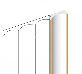 Финишный молдинг HiWood LF139B W49G белый-бежевый 12х34 мм 2,7 м Финишный молдинг HiWood LF139B W49G белый-бежевый 12х34 мм 2,7 м