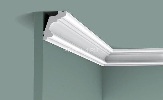 Потолочный плинтус Orac Decor Purotouch C322 белый полиуретан 50х42 мм 2м