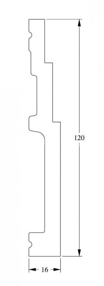 Гибкий напольный плинтус Orac Decor Duropolymer SX180F белый полистирол 120х16 мм 2м Гибкий напольный плинтус Orac Decor Duropolymer SX180F белый полистирол 120х16 мм 2м