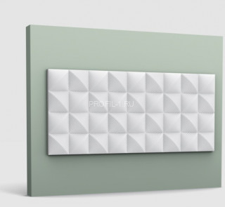 Декоративная стеновая панель 3D Orac Decor W113 белая полиуретан 250х22 мм 2м