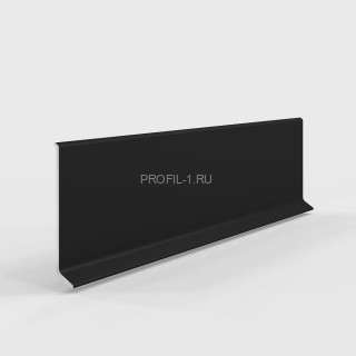 Плинтус алюминиевый напольный Laconistiq Adhesive 60 черный 60х10х2500 мм