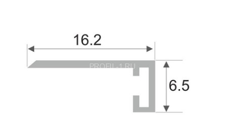 Алюминиевый щелевой микроплинтус ПО-189 без покрытия 2,7 м Алюминиевый щелевой микроплинтус ПО-189 без покрытия 2,7 м