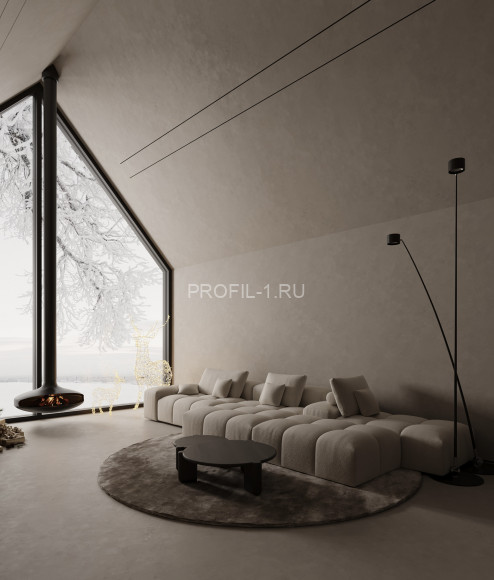 Алюминиевый разделительный профиль теневой Decaro Engineering D007A Black черный с возможностью LED подсветки 3м Алюминиевый разделительный профиль теневой Decaro Engineering D007A Black черный с возможностью LED подсветки 3м