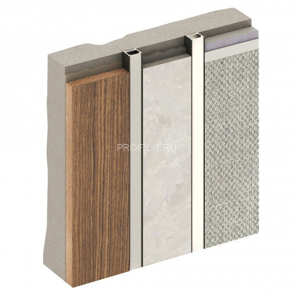 Алюминиевый разделительный профиль теневой Decaro Engineering D007A Black черный с возможностью LED подсветки 3м Алюминиевый разделительный профиль теневой Decaro Engineering D007A Black черный с возможностью LED подсветки 3м