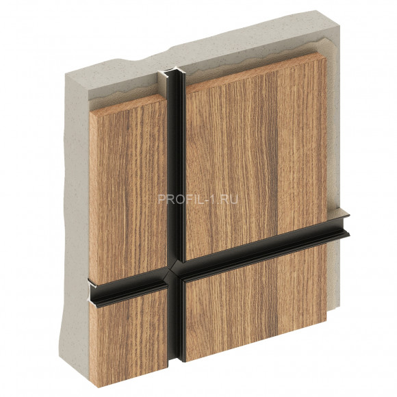 Алюминиевый разделительный профиль теневой Decaro Engineering D007A Black черный с возможностью LED подсветки 3м Алюминиевый разделительный профиль теневой Decaro Engineering D007A Black черный с возможностью LED подсветки 3м