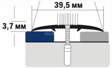 Алюминиевый порог одноуровневый с рифлением 39 мм А5 КД Дуб северный 2,7 м (упаковка 10 штук) Алюминиевый порог одноуровневый с рифлением 39 мм А5 КД Дуб северный 2,7 м (упаковка 10 штук)