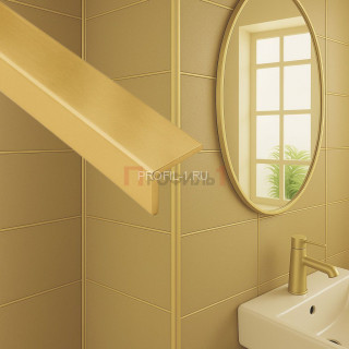 Латунный уголок 15х15 мм натуральный 270 см Латунный уголок 15х15 мм натуральный 270 см