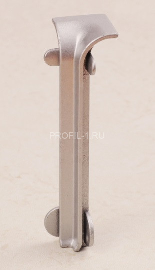 Уголок внутренний для плинтуса напольного ПЛ-70 серебро матовое