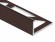 Профиль L-образный алюминий 10 мм PV02-39 коричневый Ral 8011 2,7 м