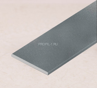 Алюминиевая полоса 20 мм графит муар (2 мм) 3м Алюминиевая полоса 20 мм графит муар (2 мм) 3м