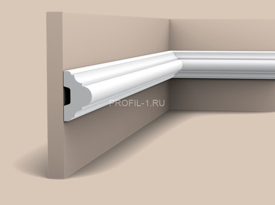 Гибкий молдинг Orac Decor Purotouch P4020F белый полиуретан 50х29 мм 2м