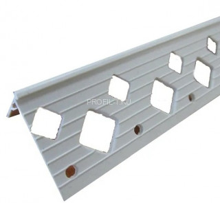 Штукатурный уголок ПВХ CEZAR 25х25 мм белый 3 м