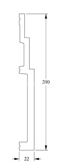 Напольный плинтус Orac Decor Duropolymer SX181 белый полистирол 200х22 мм 2м
