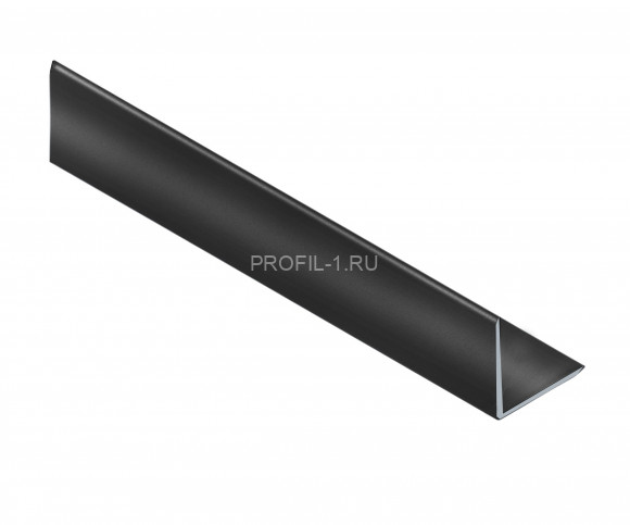 Алюминиевый уголок 10х10 мм NEEXY PV60-19 BBL черный блестящий 2.7 м