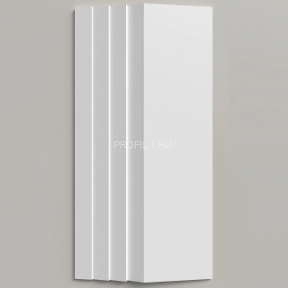 Стеновая декоративная панель 3D Decor-Dizayn DD929 из полистирола белая, под покраску 200х20х2000 мм