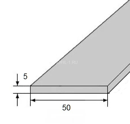 Алюминиевая полоса 50х5 мм 3 метра